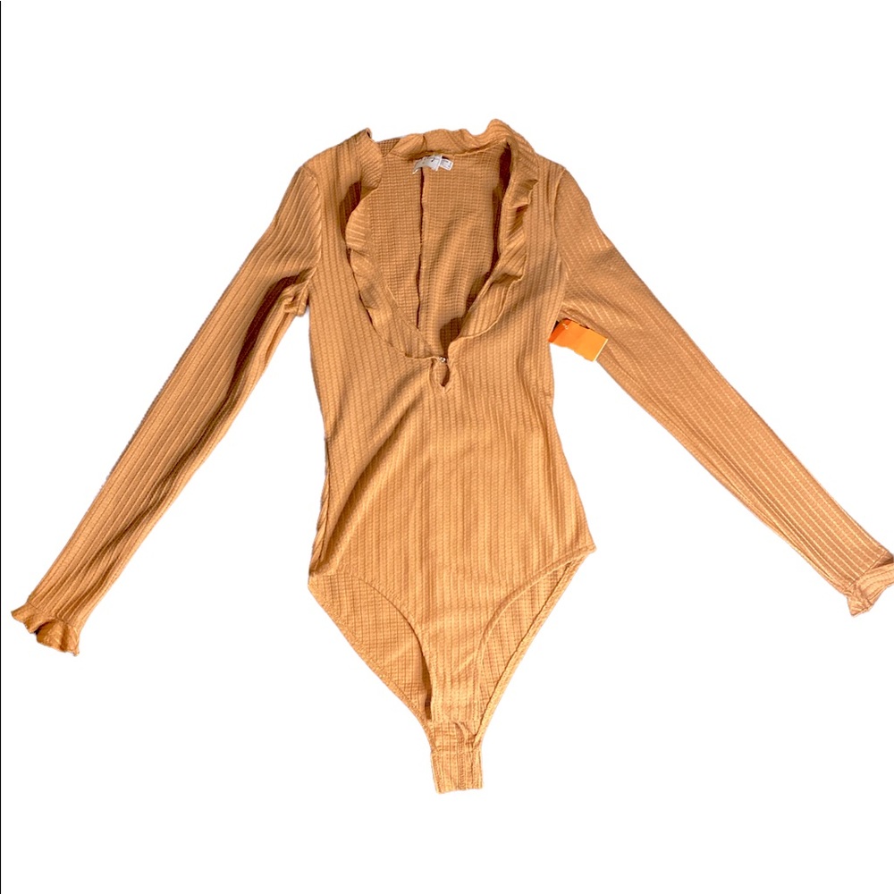 Princess Polly, size small, orangey-tan color